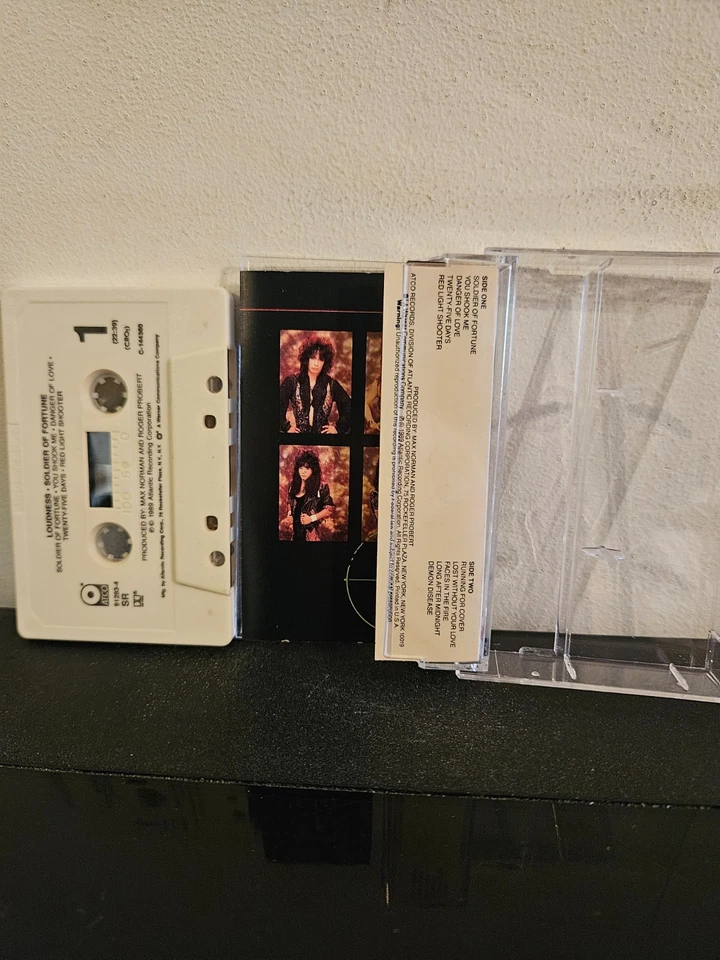 LOUDNESS Soldier Of Fortune 1989 CASSETTE TAPE GLAM/HAIR METAL HEAVY METAL - Image 2 of 4