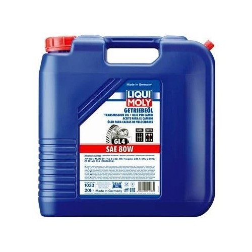 Liqui Moly GetriebeöL GL4 SAE 80W 20 Liter - Art.Nr. 1033-image
