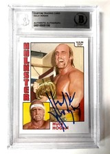 Hulk Hogan Autographed Set Trading Card BECKETT Auth Auto