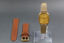 Vintage 1984 EXC+5 New Batt Seiko Dolce 9521-5120 Gold Tank Men's Qz Watch JAPAN
