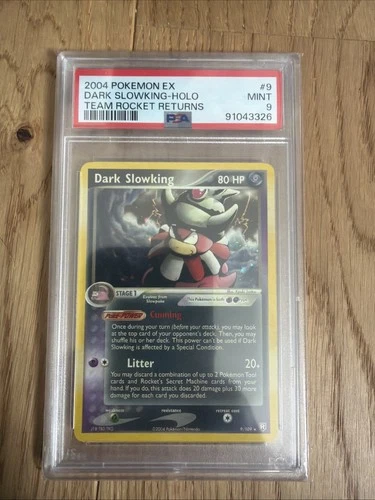 Dark Slowking 9/109 Team Rocket Returns Holo PSA 9 MINT