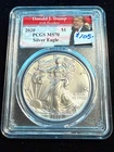 2020 AMERICAN SILVER EAGLE DONALD J TRUMP 45TH PRESIDENT PCGS MS70 563
