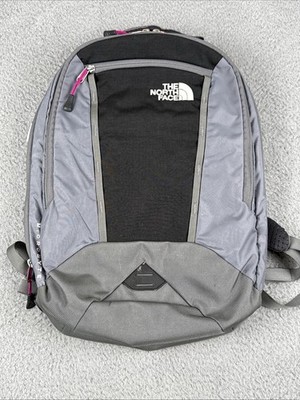 North Face Backpack Women's Adjustable Strap Flexvent Microbyte Grey Gray Black