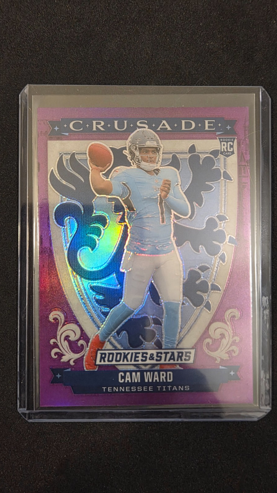 2025 Panini Rookies & Stars - Cam Ward Crusade#22 Purple /35 Tennessee Titans