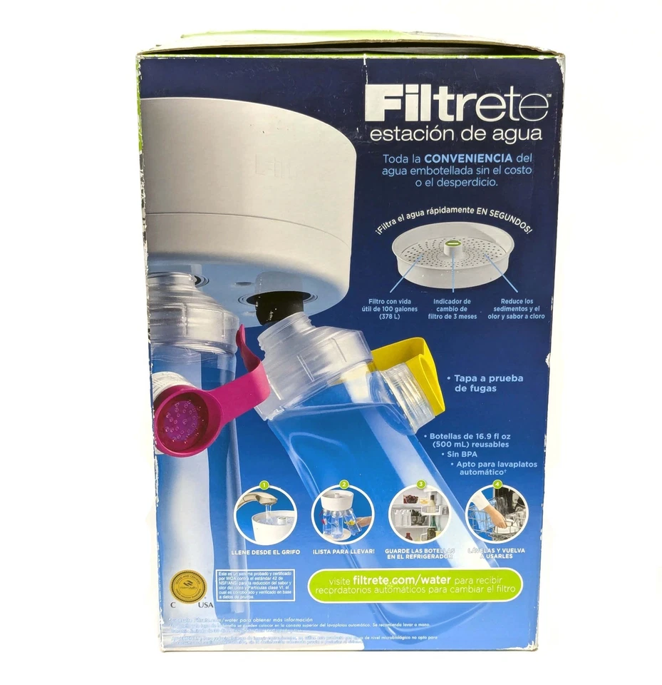New 3M Filtrete Water Station WS01-WH Filtered Water Bottle Filling Station - Image 4 of 4
