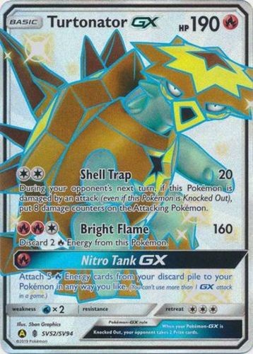 Turtonator GX - SV52/SV94 - Full Art Ultra Rare - NM - Hidden Fates