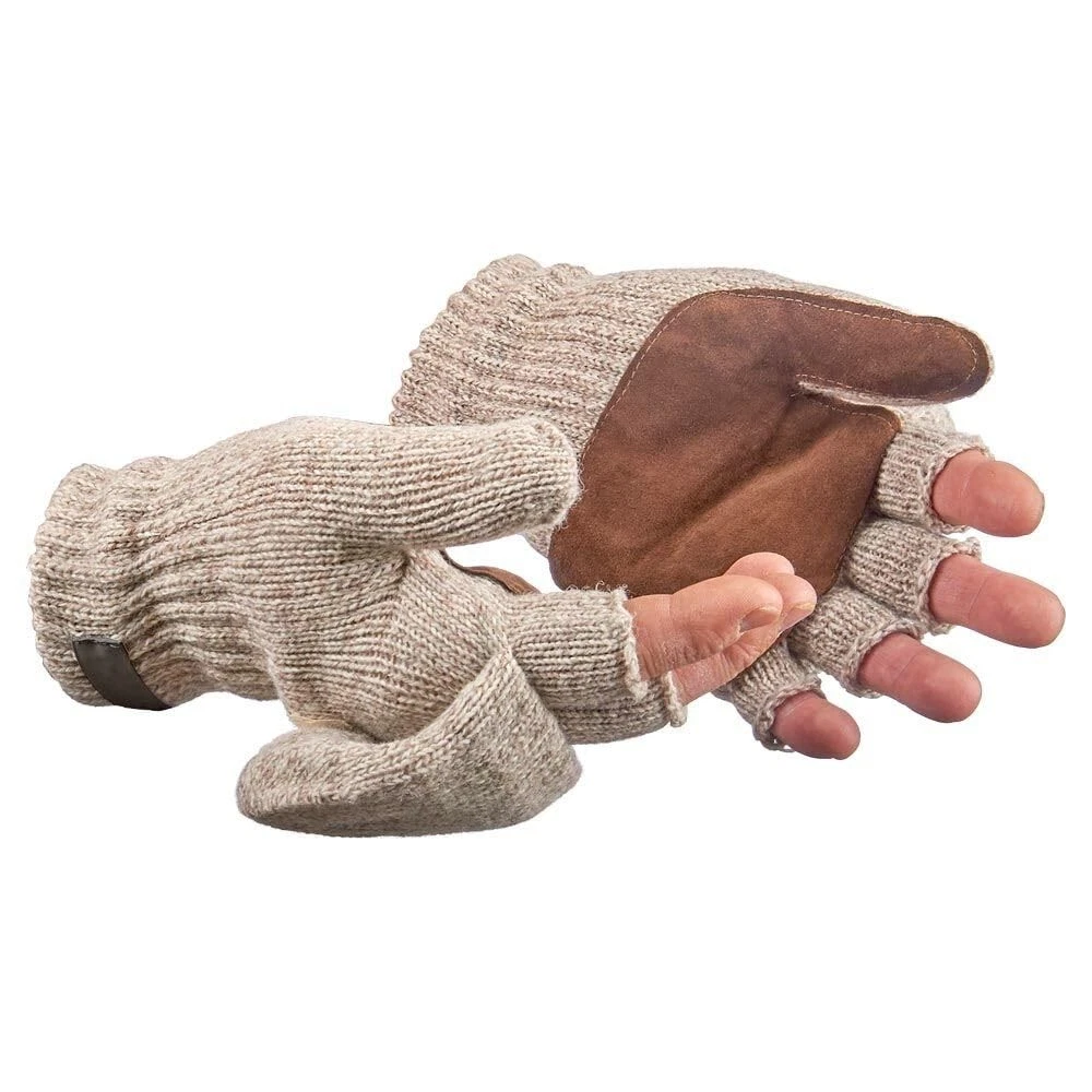 , Inc. Winter Convertible Mittens Fingerless Gloves, Thinsulate, Large, SAFEGEAR