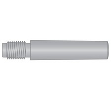 Taper Pin Threaded Ext #7 x 2-1/2 Stainless Steel (2 Pieces)