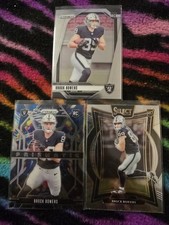 Panini 2024 NFL Rookie Card Lot Brock Bowers Raiders Prizm Select - 3 Cards