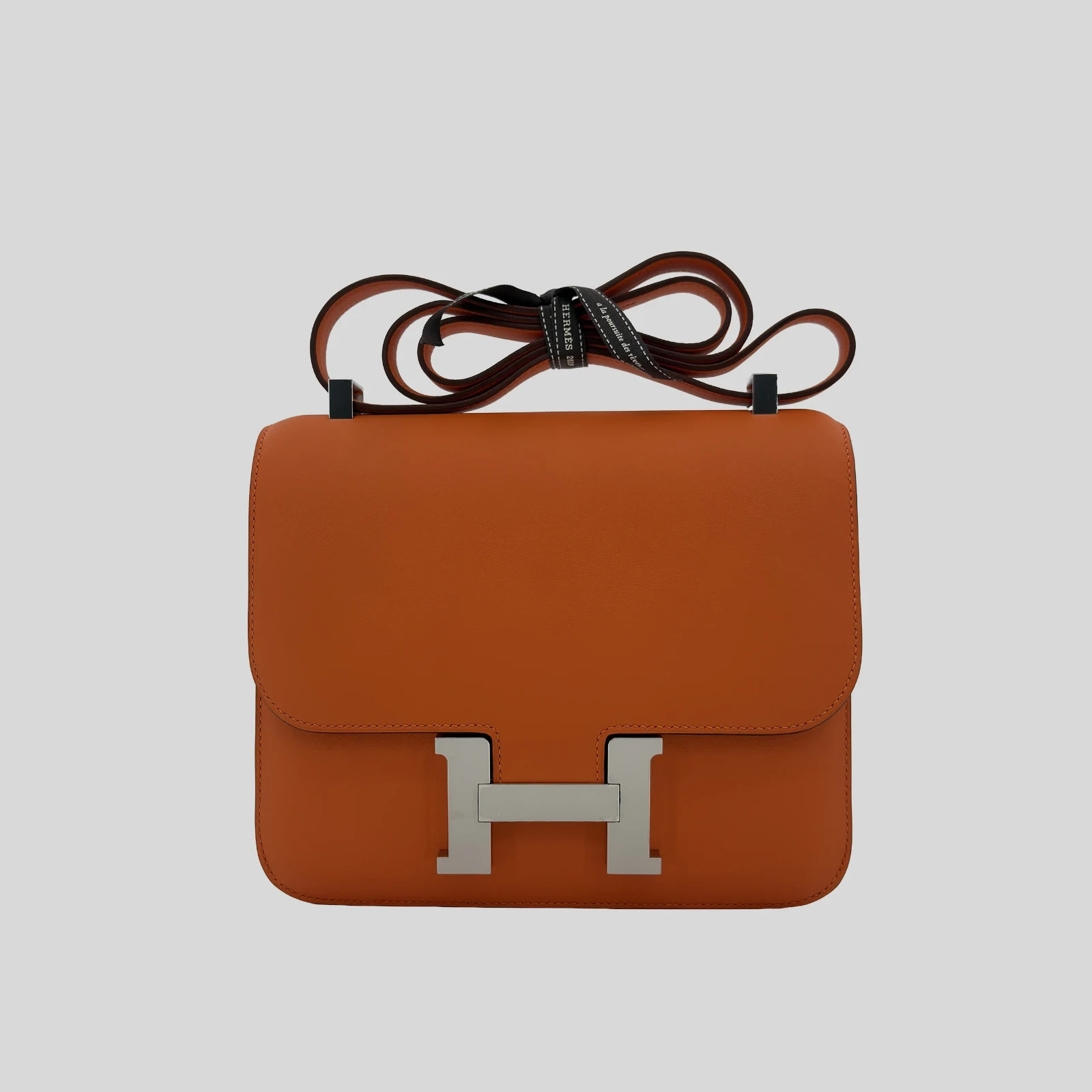 Hermès Constance 24 Feu Swift Palladium Hardware