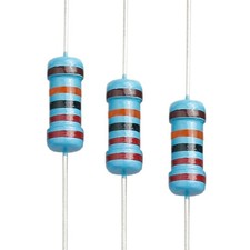 100pcs 220K ohm Resistor 1W, 1 Watt  1 Tolerance Metal Film Fixed Resistor