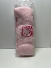 Hello Kitty Socks Girls One Size Pink Novelty Solid Knit Face Graphic Cute