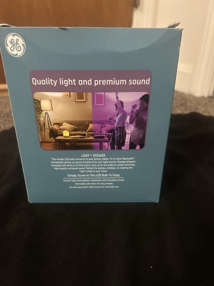 GE LED+ Speaker and Color Changing Indoor Floodlight Bulb And Remote - Image 3 of 4