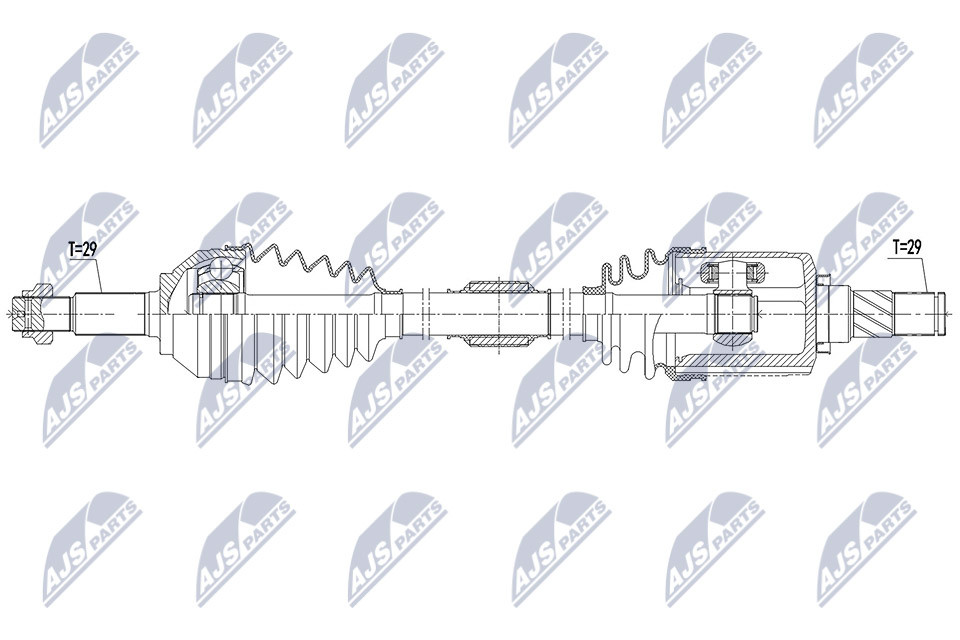 NPW-NS-128 NTY Drive Shaft for NISSAN