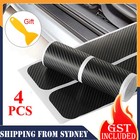 <!--F#f_0-->4pcs Car Door Sill Scuff Protector Plate Sticker Carbon Fibre Cover Anti-Kick AU<!--F/-->