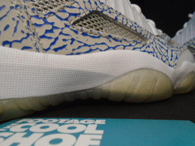 07 NIKE AIR JORDAN XI 11 RETRO LOW IE WHITE ZEST ARGON BLUE CEMENT
