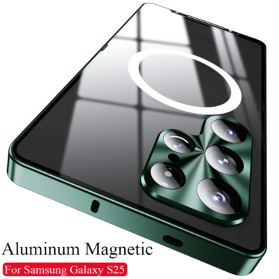 Hülle für Samsung Galaxy S26 S25 S24 FE S23 Ultra Aluminium Magsafe Magnet Cover