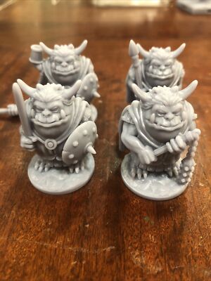 Goblinoids Goblins miniatures 28mm Dragonlock 3D printed Resin Lot of 4