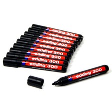 10 x edding schwarz Permanent-Marker 300 10er...