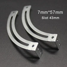 Right Angle Curved Iron Corner Brace Angle Bracket Shelf Fixing Brace - 43mm