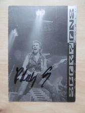 Rudolf Schenker "Scorpions" autograph signed 10x15 cm flyer