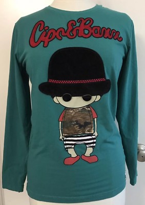 CIPO & BAXX Cute Embellished Long Sleeve Shirt Women's Size M