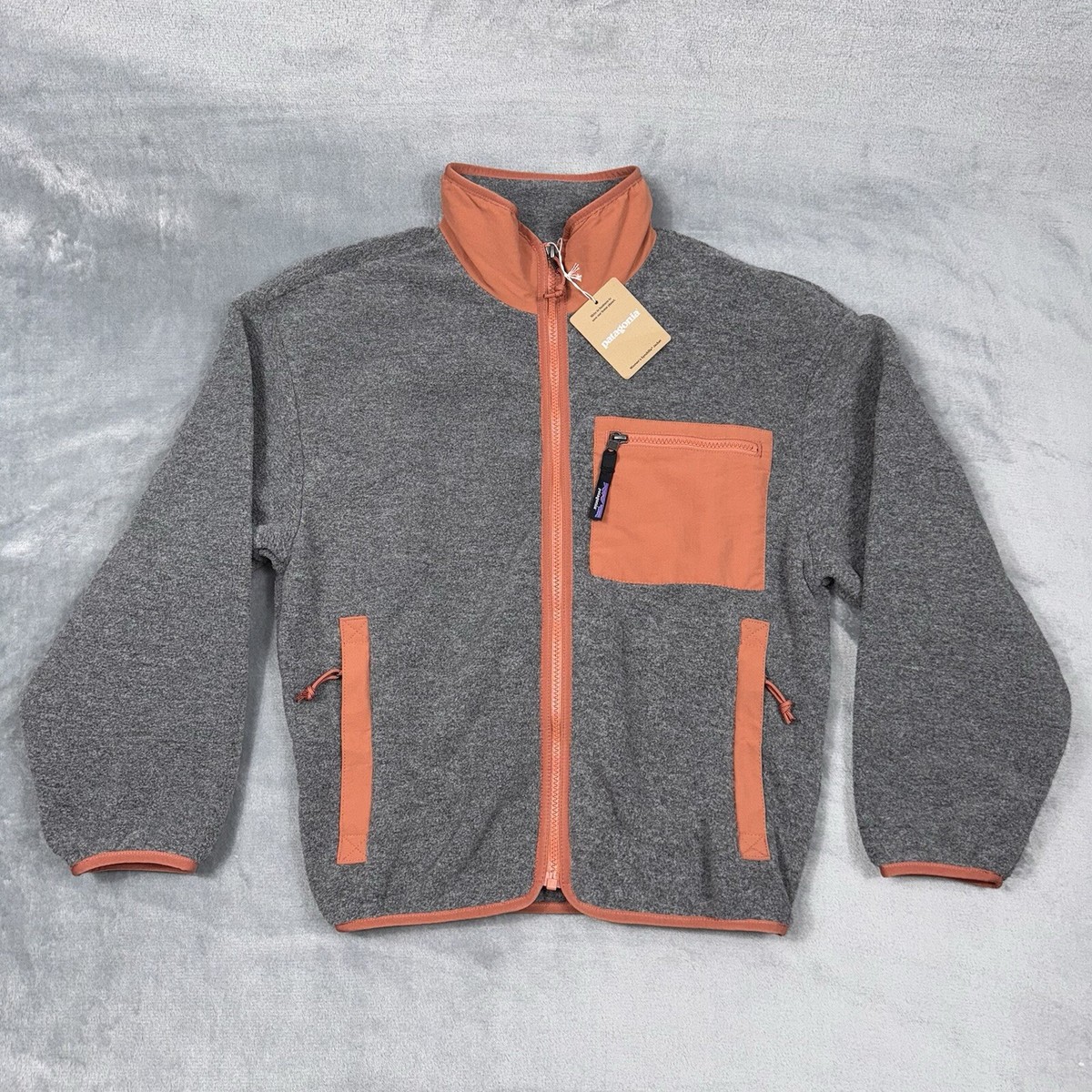 Patagonia Synch Full Zip Fleece Jacket Nickel Burl Red 22955 NLBU