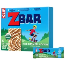 Zbar - Iced Oatmeal Cookie - Soft Baked Snack Bars - Non-GMO - 12g Whole Grains