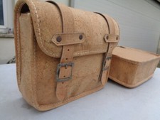 PAIRE DE SACOCHE EN LIEGE POUR VELO-VELOMOTEUR-CICLOMOTEUR-SOLEX MOTOBECANE