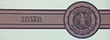 Original Vintage Iowa Hawkeyes Iron On Transfer University Of Iowa Gray