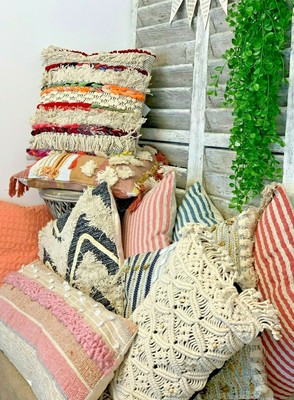 boho style cushions