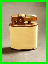Vintage Sparkler Small Gold Tone Wrapped Automatic Cigarette Lighter NOS