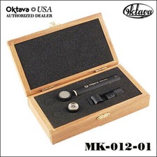 Oktava MK-012-01 Omni Capsule Microphone Kit - Black - New - Wood Jewelers Box