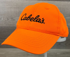 Cabelas Youth Sz Baseball Hat Hunters Orange Hunting Cap Adjustable Embroidered