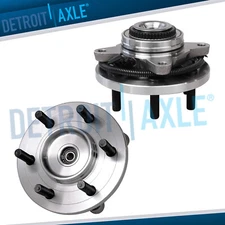 4WD Front Wheel Bearings and Hubs for 2015 2016 2017 Ford F-150 6 Lugs w/ ABS