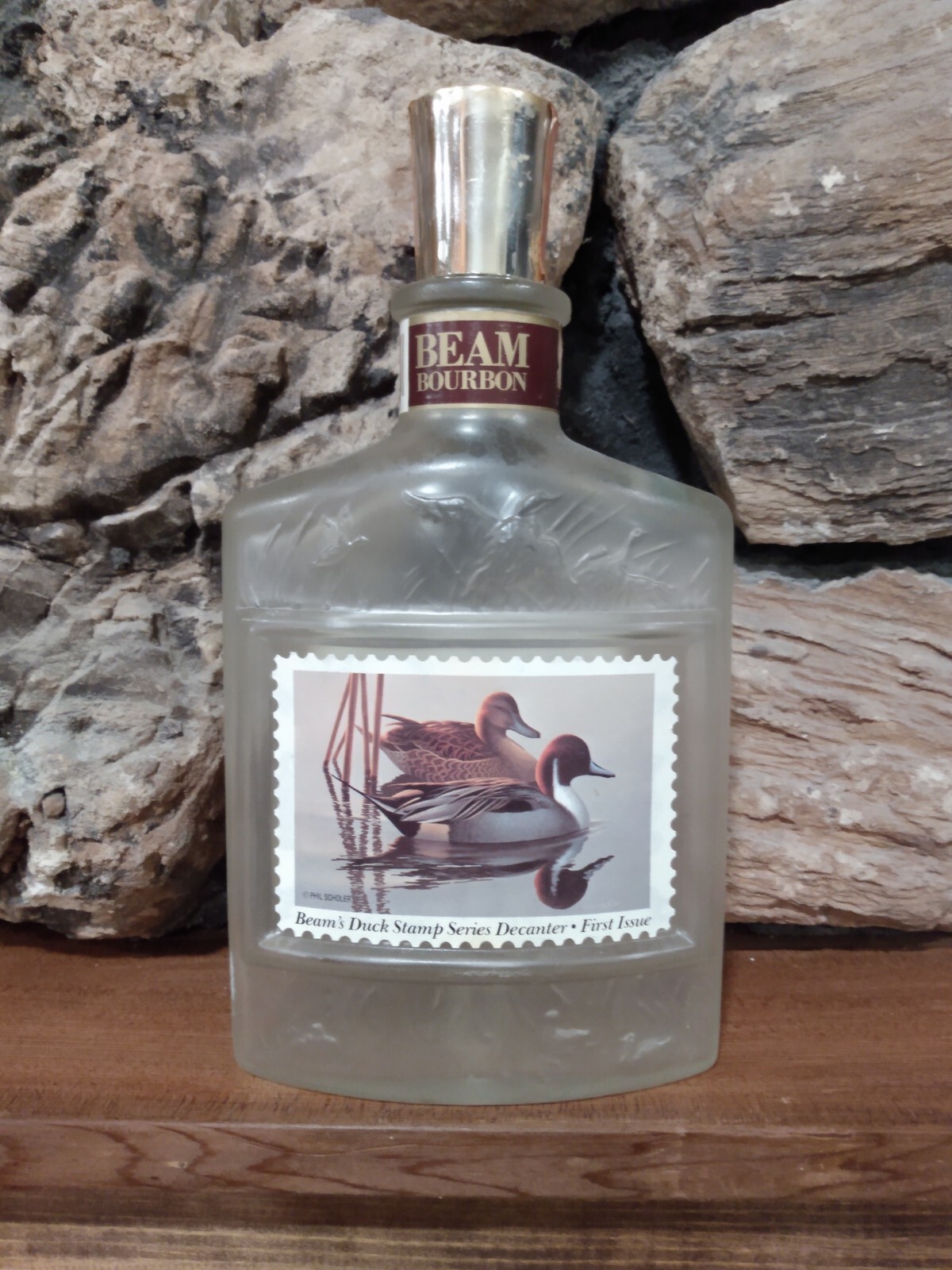 Vintage Jim Beam's Duck Stamp Series Decanter First Issue Pintails