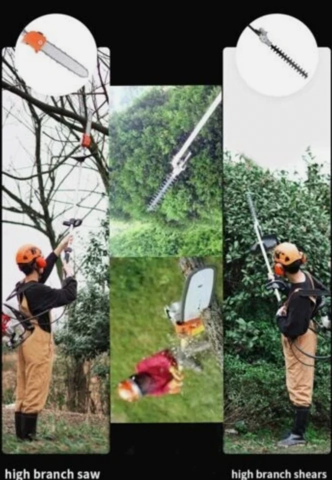 GX50 backpack 4 strokes lawn mower pole saw brushcutter hedge trimmer tiller - Image 3 of 4