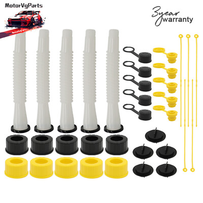 5 SETS Replacement Gas Can Spout For Briggs&Stratton Blitz, Midwest ,Scepter