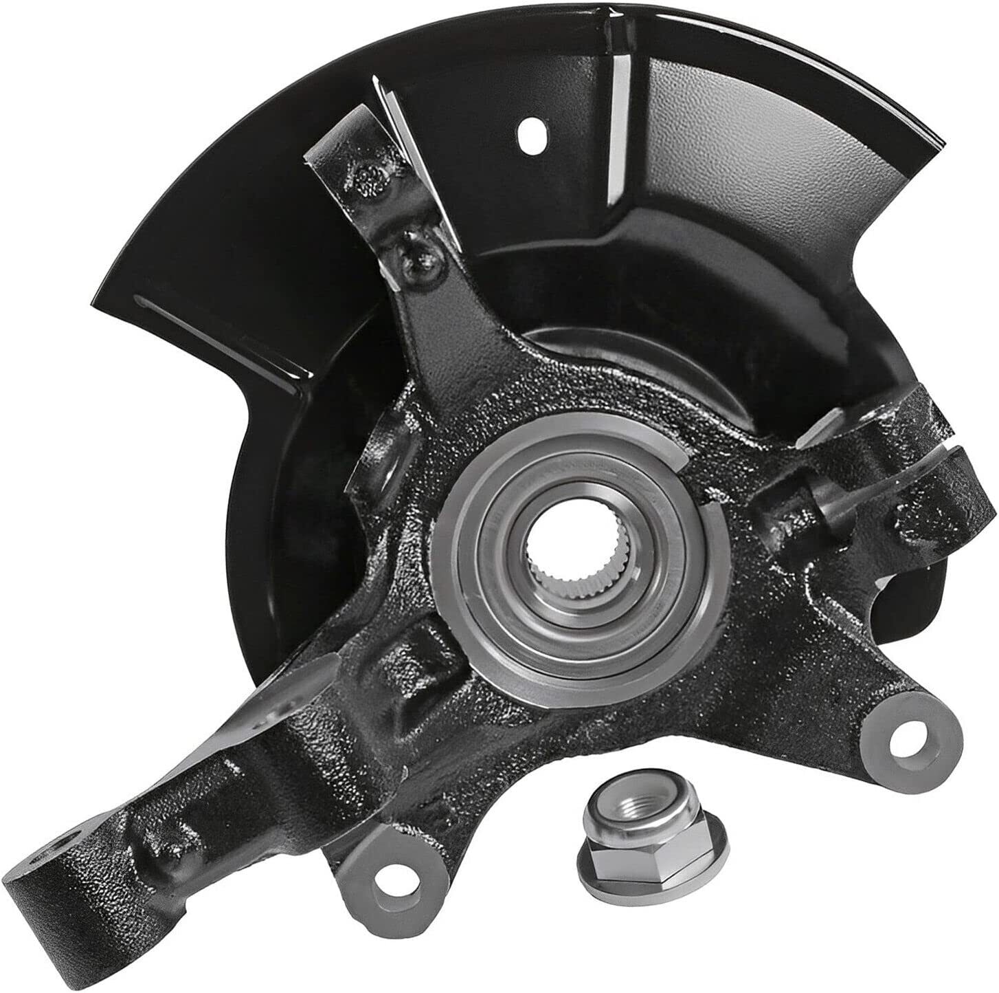 Front Right Steering Knuckle & Wheel Hub Bearing for 2007 - 2010 Ford Edge MKX