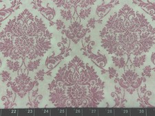 Tina Scrap 9"x21" Floral Paisley Metallic Swirl Pink Glitter Girl Fabric Cotton