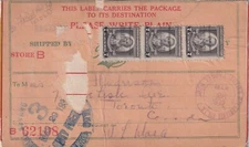 1932 Atlantic City, NJ to Toronto, Canada, 7c x 3 Washington Centennial (61312)