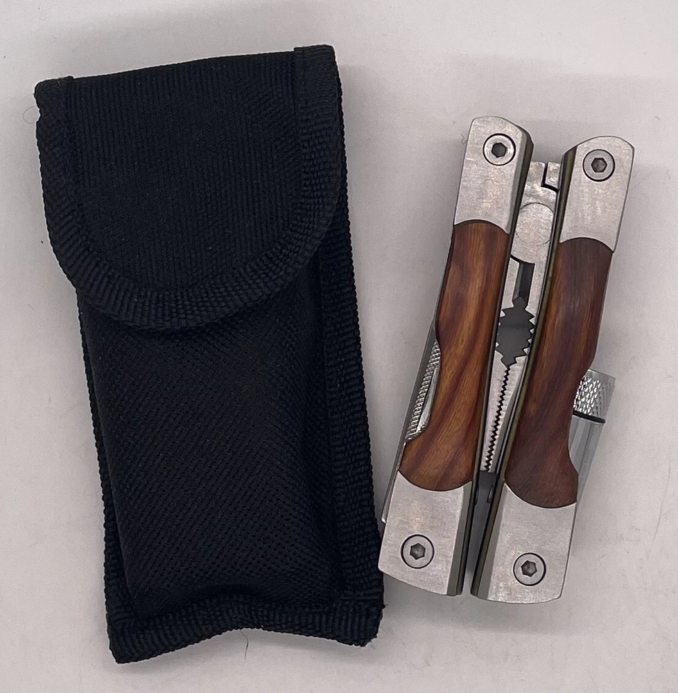 Multi-tool With Flashlight And Holster , Works, Unbranded