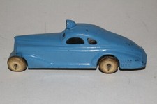 1930's Barclay Diecast Metal Open Bottom Police Car, Original