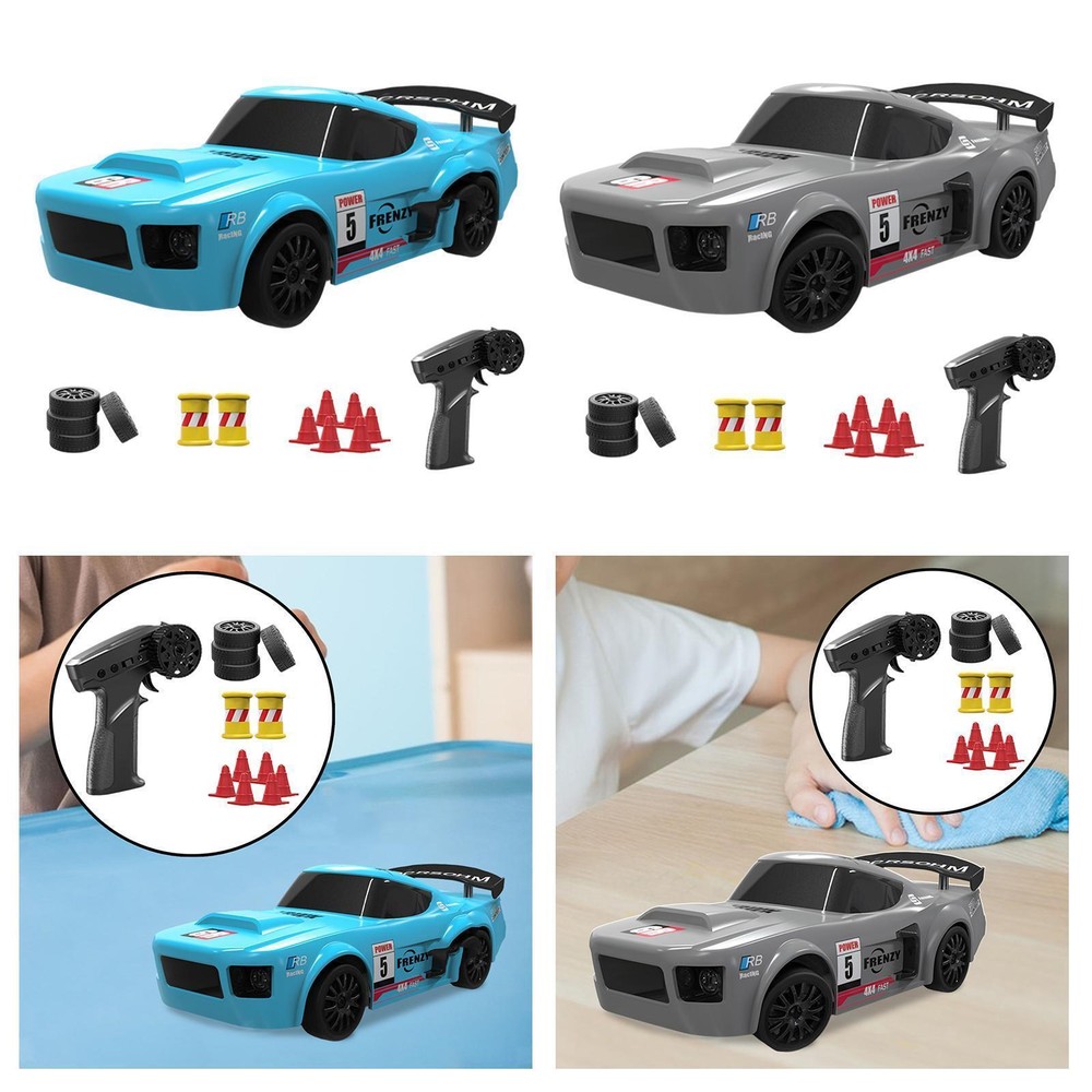 1:24 Scale RC Drift Model Car Remote Control Car 4WD Replaceable Race Vehicles