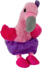 Hug Fun FLAMINGO Ballerina Plush 12” Pink Soft Stuffed Animal Purple Tutu Toy