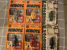 Lot Of 6 Stikfas Cuboyds Robot Figures