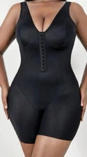 NEW Shiny Shapewear  All-In-One Girdle Bodysuit Long Leg 3X 18 Panty Wire Free
