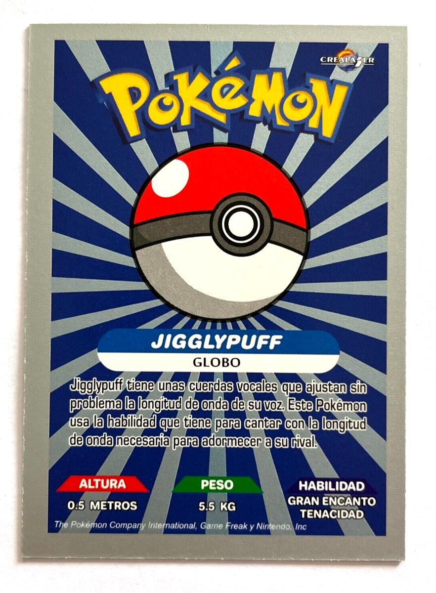 2025 POKEMON KANTO CREALASER TCG Card #039 JIGGLYPUFF Peru Edition