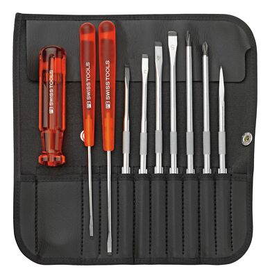 PB Swiss Tools Wechselklingen-Satz 10-teilig in Rolltasche - PB 215.L 25