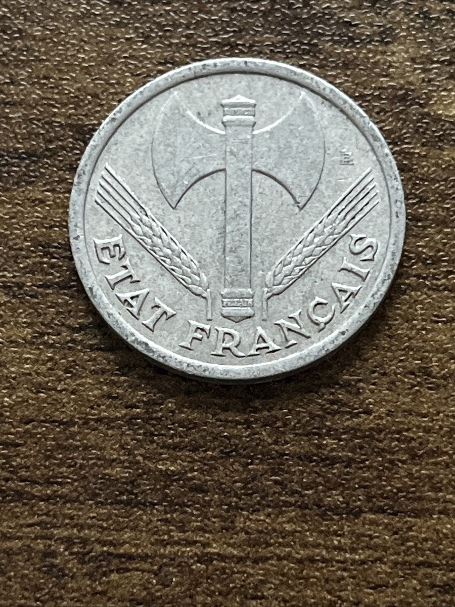 な　フランス　1 1942 France 1 Franc Actual Coin TK7808* | eBay
